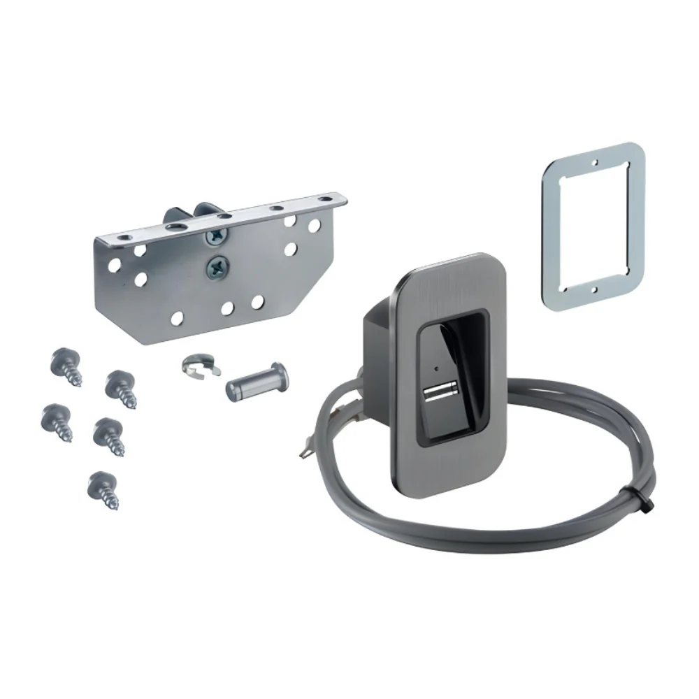 SOMMER YS11614-00006 ENTRAsys+ In-Section Set Black Fingerprint Scanner