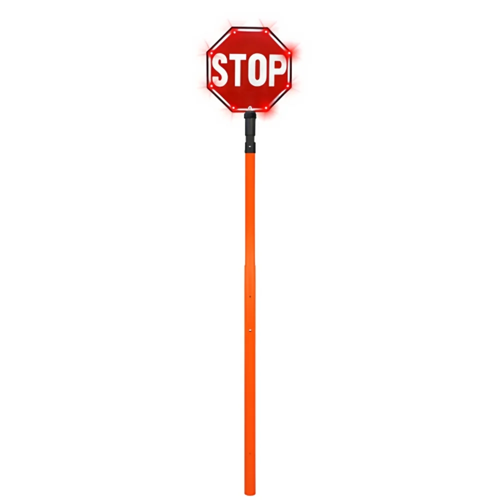 Stop-Lite AD-600 Orange Adjustable PVC Flagger Pole - Image 4