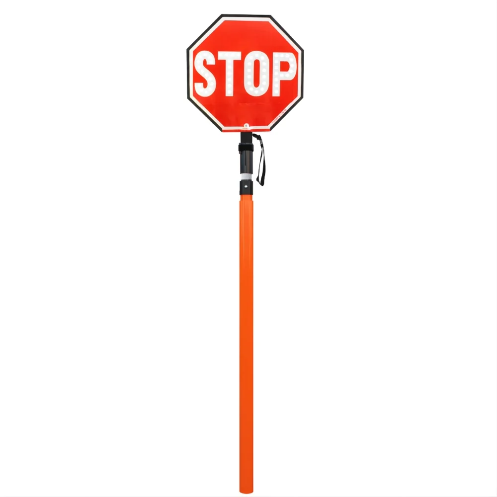 Stop-Lite AD-600 Orange Adjustable PVC Flagger Pole - Image 5