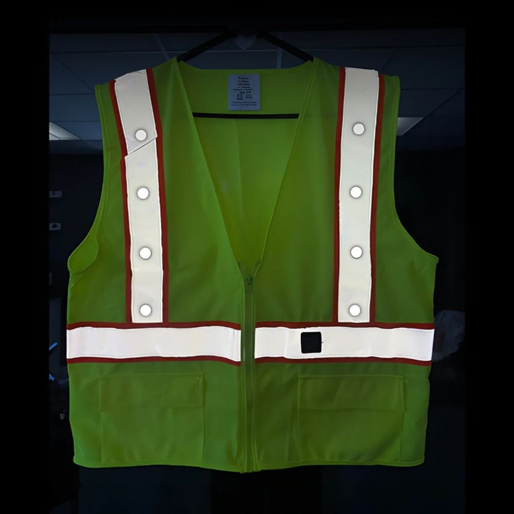 Stop-Lite ANSI Class 2 LED Non-Tear Away Safety Vest - Image 3