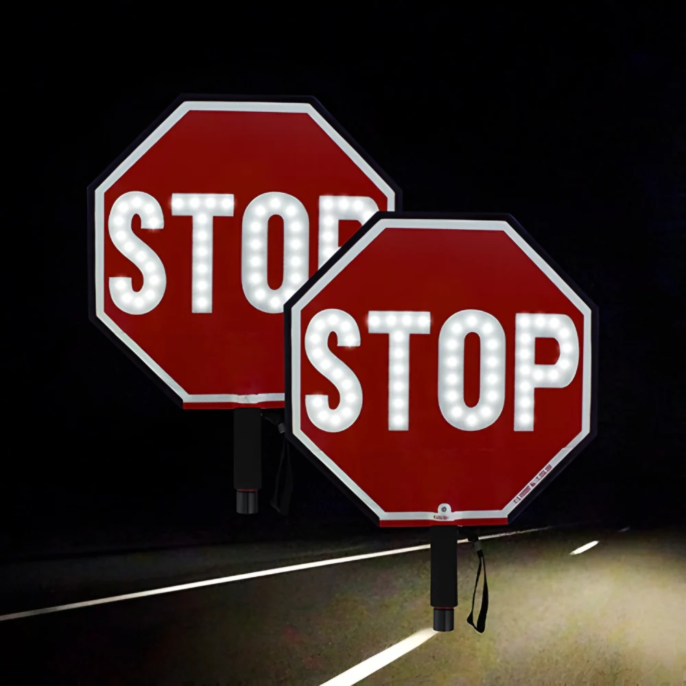 Stop-Lite PA-21112 18" LED STOP/STOP Paddle - Image 5