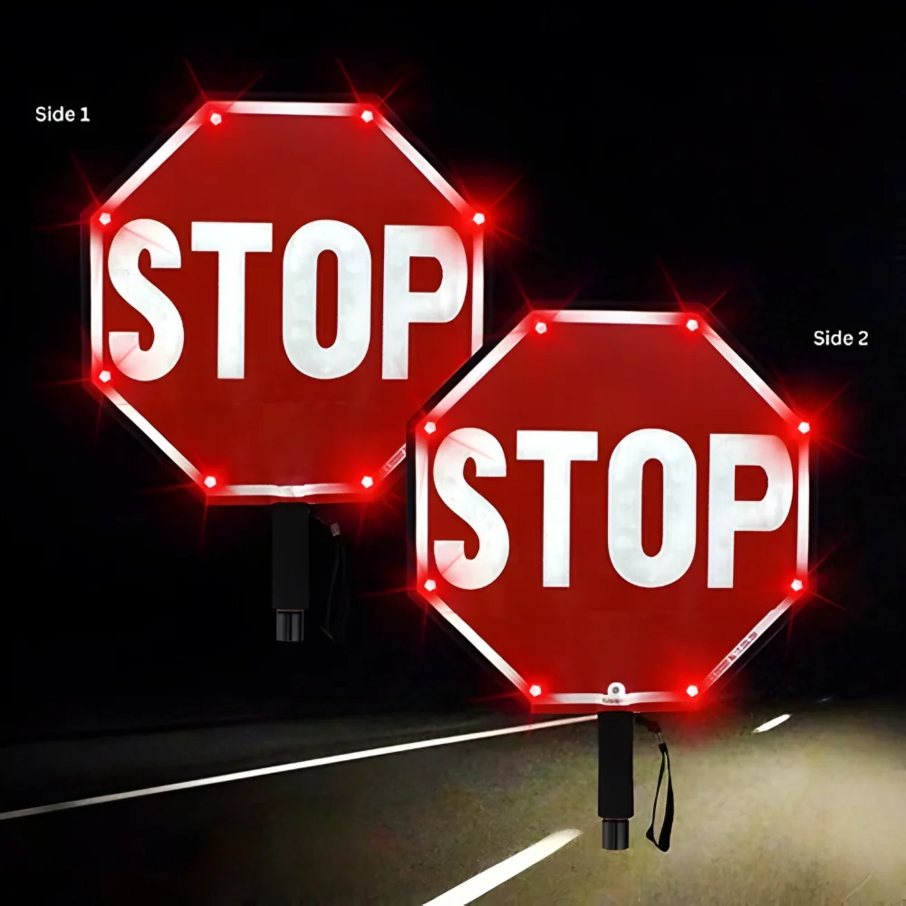 Stop-Lite PA-21122 18" LED STOP/STOP Paddle 2.0 - Image 3
