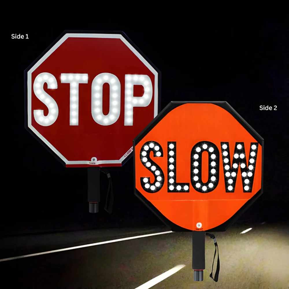 Stop-Lite PA-32112 24" LED SLOW/STOP Paddle - Image 3