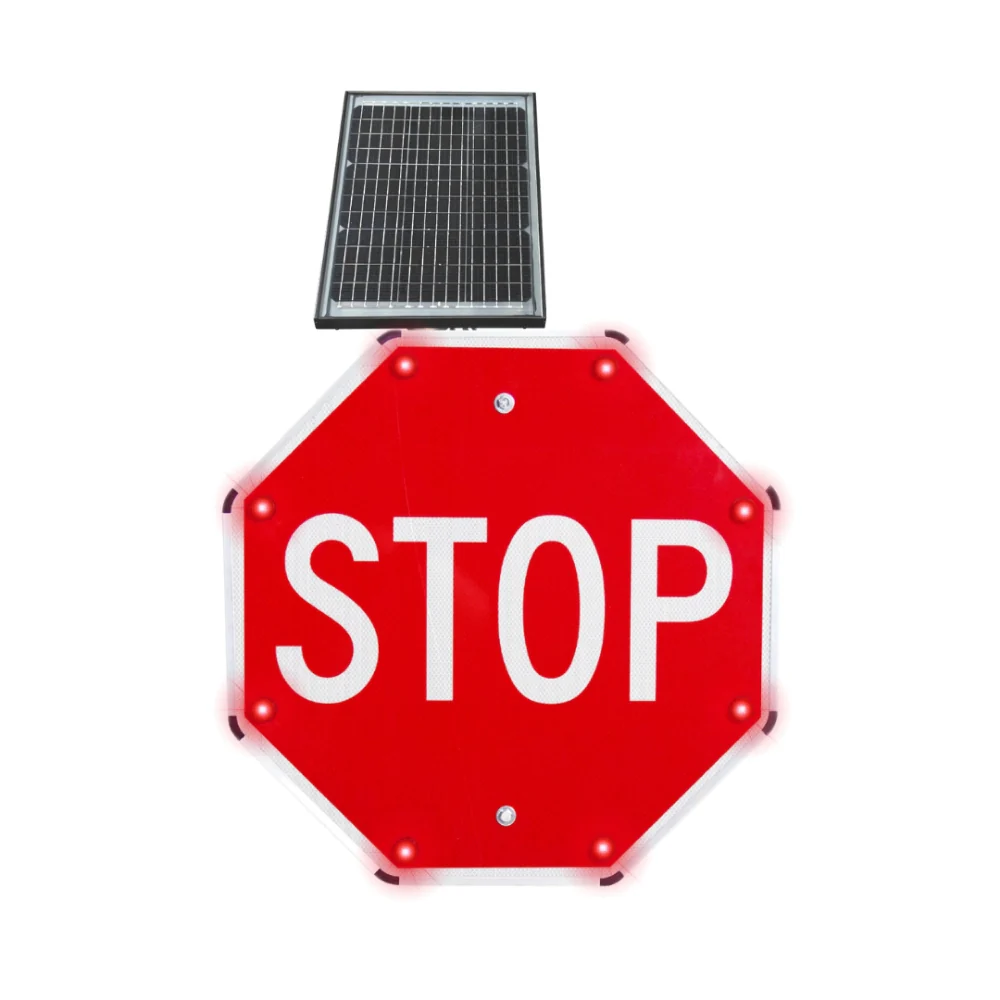 Stop-Lite R1-1 Solar Stop Sign