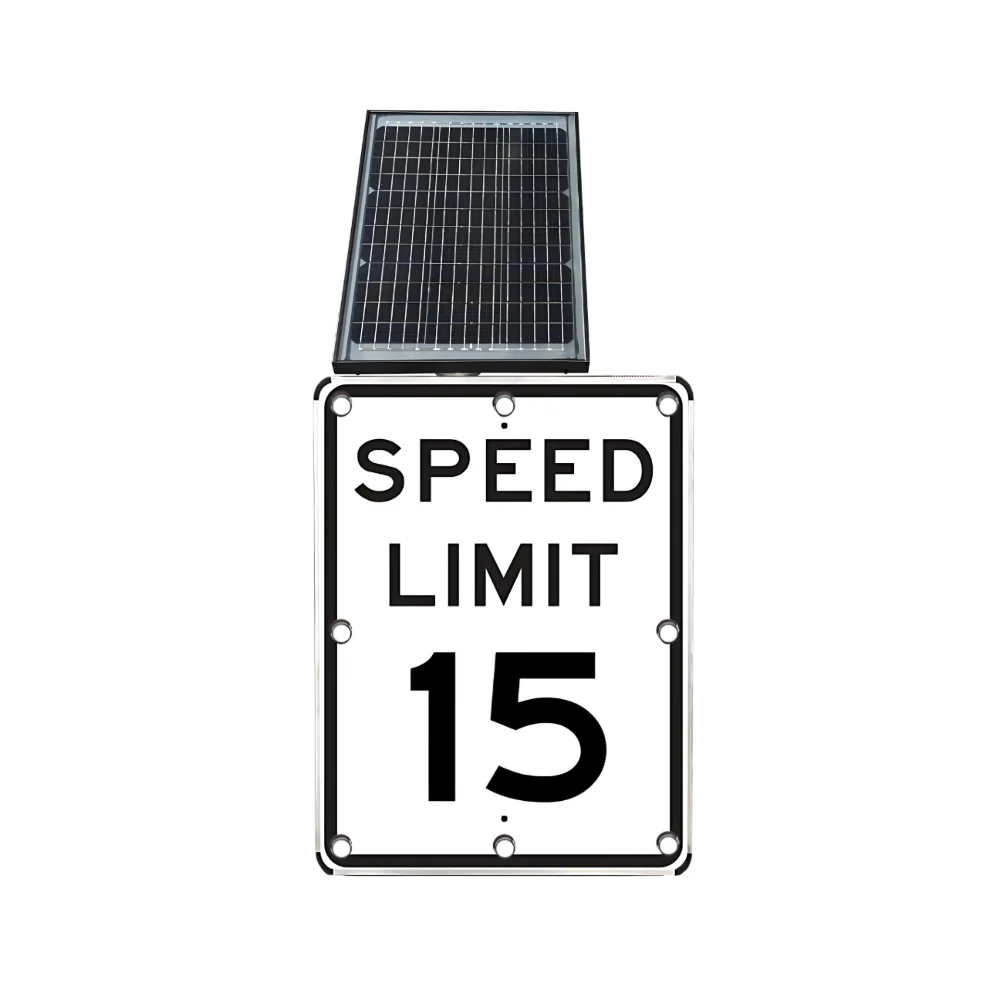 Stop-Lite R2-1 Solar LED Speed Limit "15" Sign
