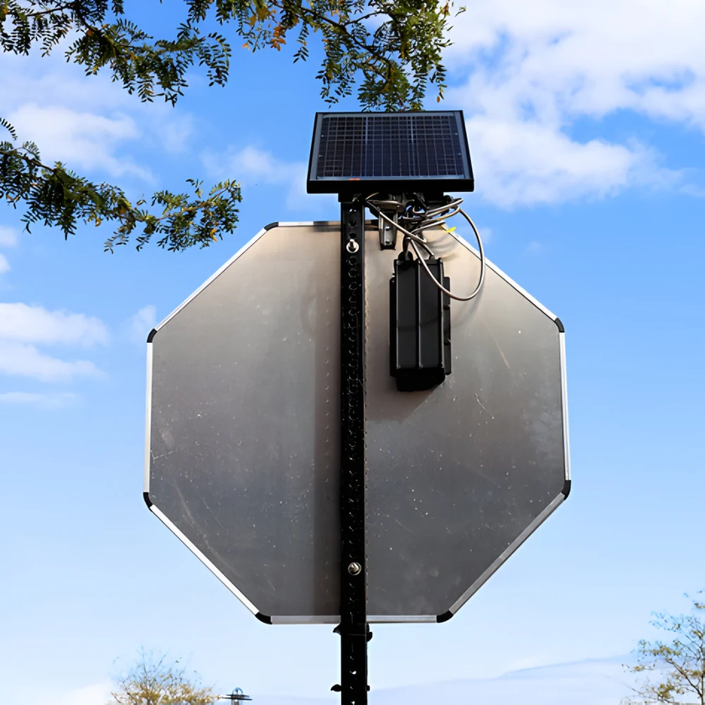Stop-Lite W11-11 Solar LED Golf Cart Sign - Image 3