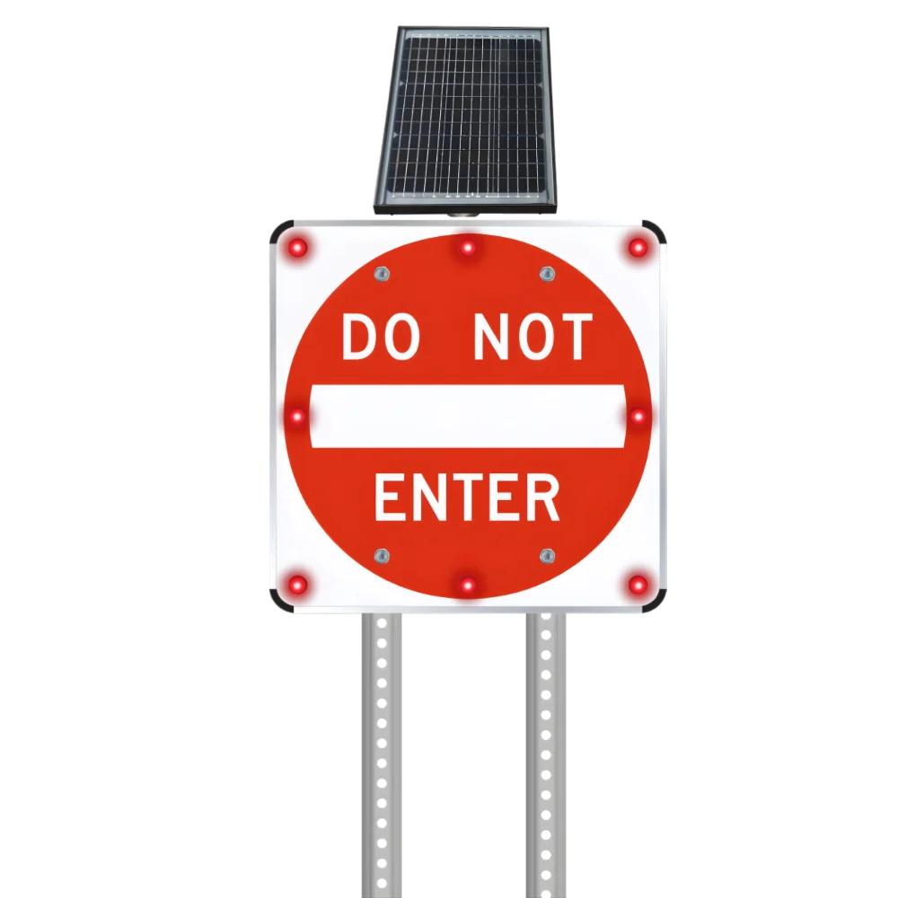 Stop-Lite R5-1 Solar LED Do Not Enter Sign - Image 3