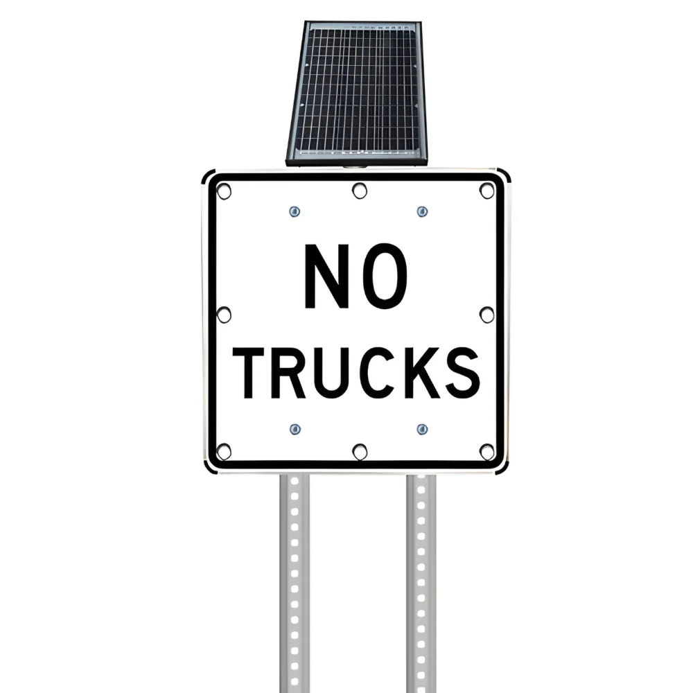 Stop-Lite R5-2a Solar LED No Trucks Sign - Image 3