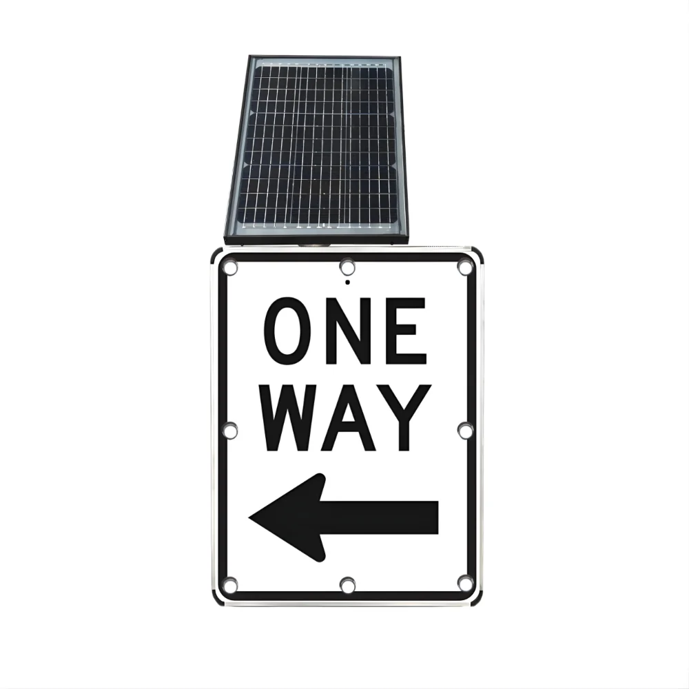 Stop-Lite R6-2L Solar LED One-Way Left Sign