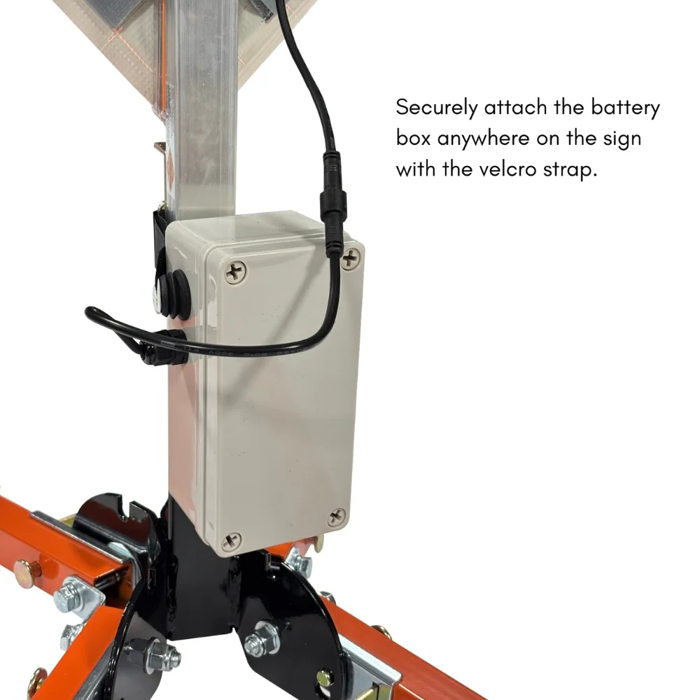 Stop-Lite RL-W20-1-3600H1 36" Road Work Ahead LED Roll-Up Sign (Orange) - Image 6