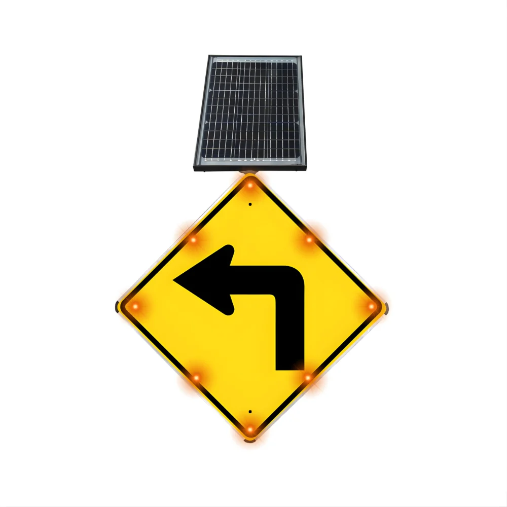 Stop-Lite W1-1L Solar LED Left Turn Sign