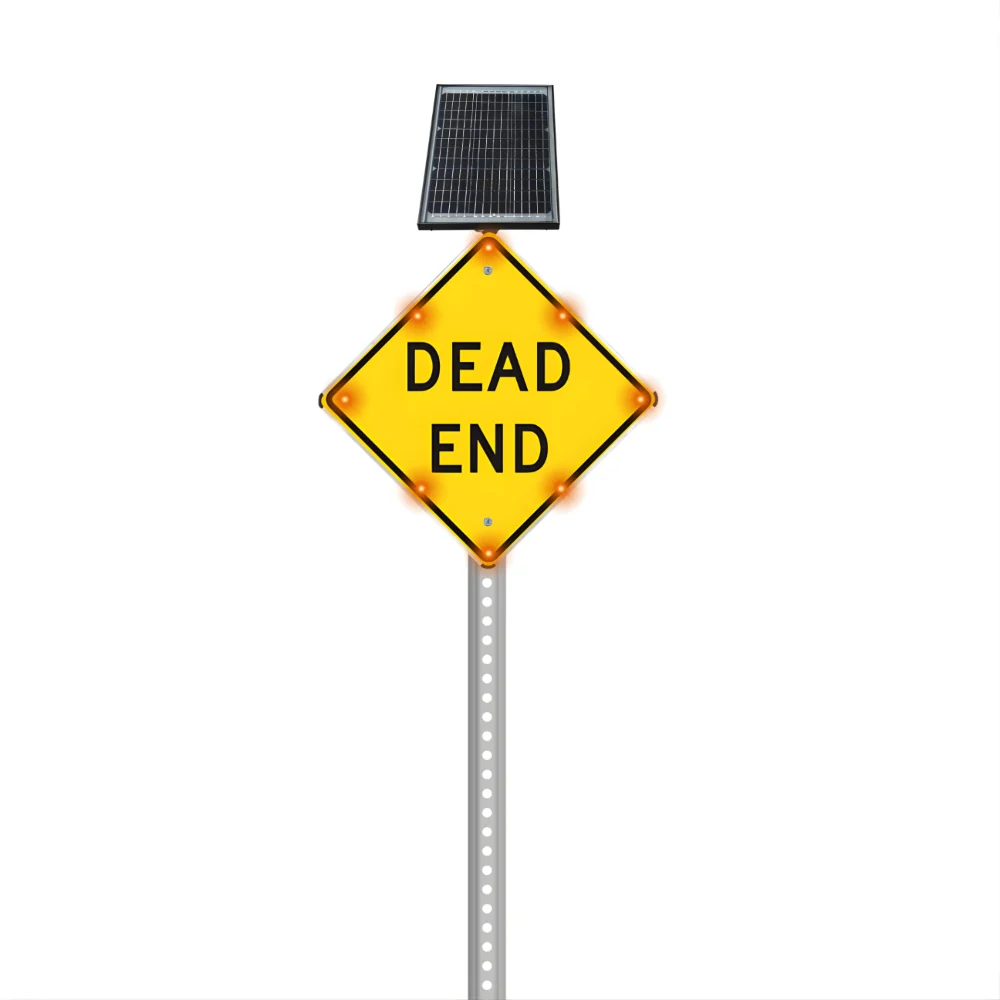 Stop-Lite W14-1 Solar LED Dead End Sign - Image 2
