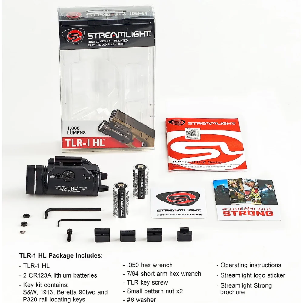 Streamlight TLR-1 HL® Weapon Light With Rail Locating Keys (Black) | KLL-69260 - Image 6