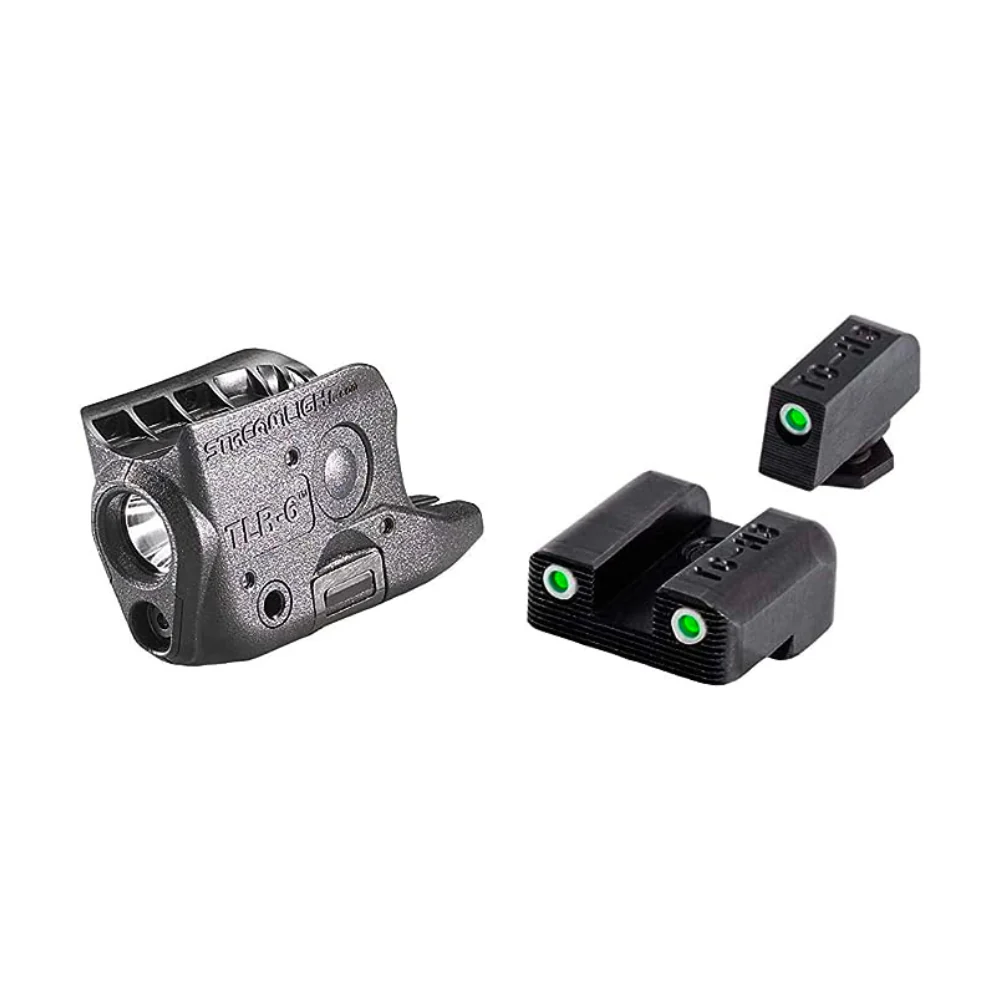 Streamlight TLR-6® Tactical Gun Light with White LED and Red Laser for GLOCK® 42/43 (Black) | KLL-69270