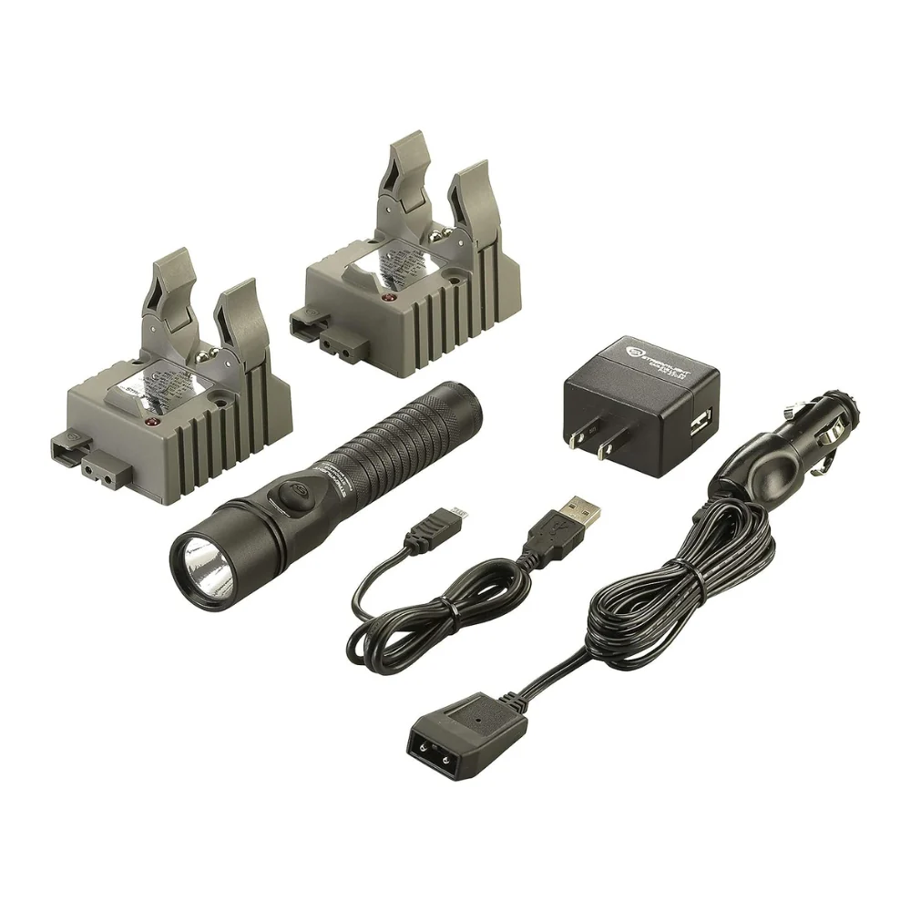 Streamlight Strion DS® LED Flashlight with Charger and 2 Holders (Black) | KLL-STRE-74412
