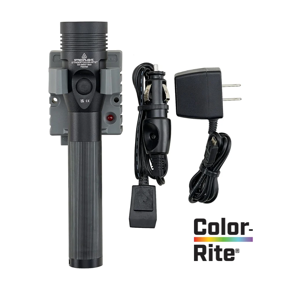 Streamlight Stinger® Color-Rite® Flashlight with AC/DC Charger (Black) | KLL-STRE-75499