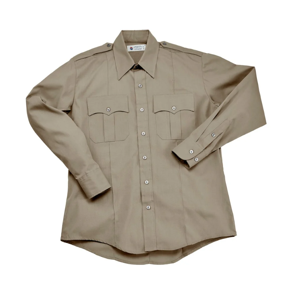 Liberty Uniform 100% polyester Police/Guard Shirt (Silver Tan) | LIB-761MTN