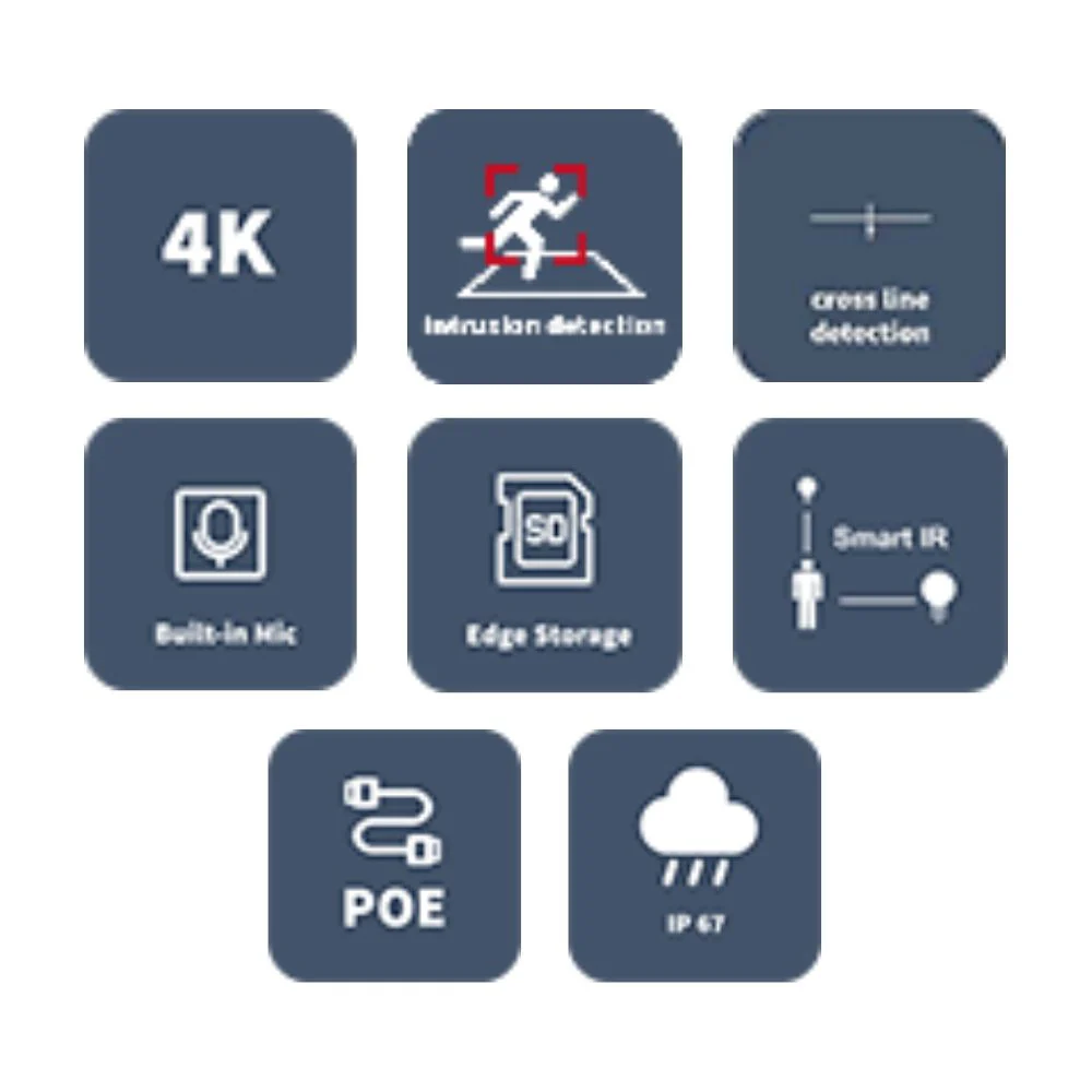 UNV EC-T8F28M 8MP HD Fixed Eyeball Network Camera - Image 3