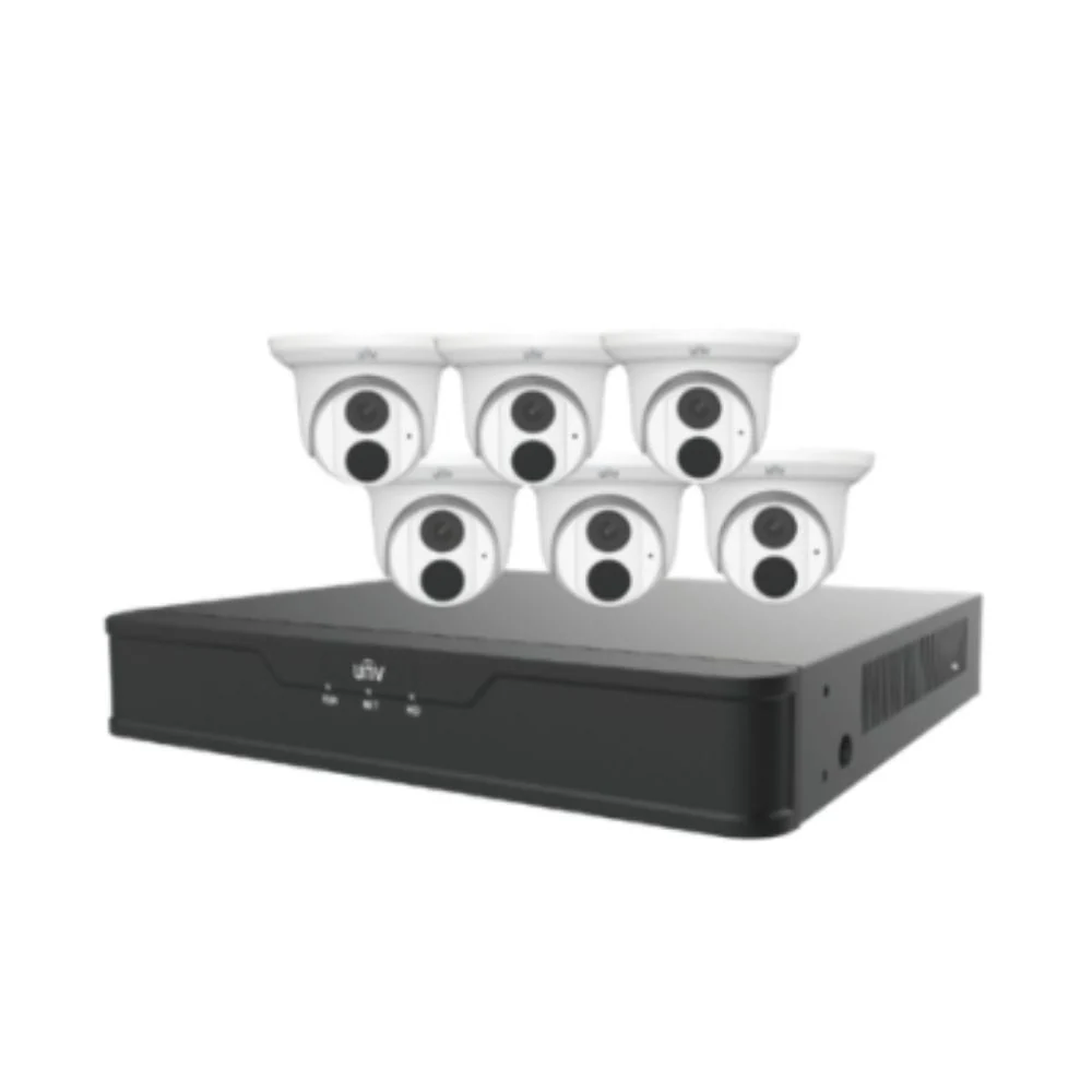UNV EK-S31P8T46T2-V3 4MP 2.8mm Fix Dome Network Camera and 8-Channel NVR Kit