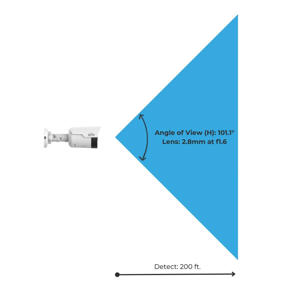 UNV 4MP HD Light and Audible Warning Fixed Bullet Network Camera | UNV-IPC2124SB-ADF28KMC-I0 - Image 5