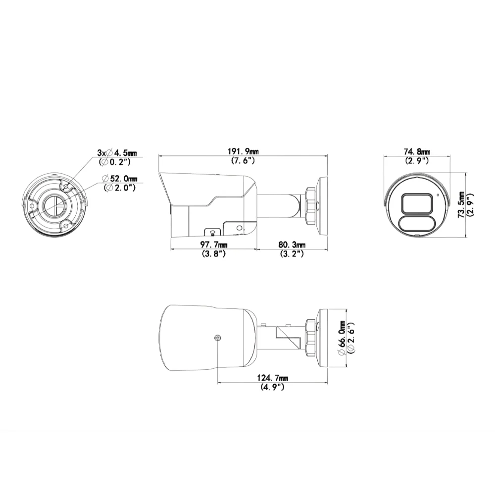 UNV IPC2124SR-ADF28KMC-DL-H 4MP Dual Light WDR Bullet Network Camera - Image 4
