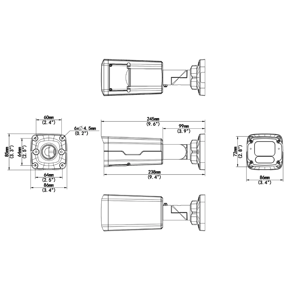 UNV IPC2324SE-ADZK-WL-I0 4MP VF Dual-Light Bullet Network Camera - Image 6