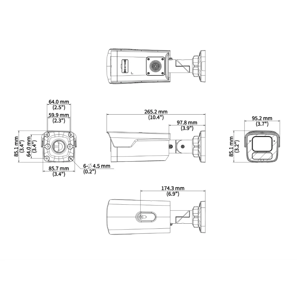 UNV IPC2B18SE-ADF28KMC-WP-I1 8MP TriGuard Warning Bullet Network Camera - Image 4