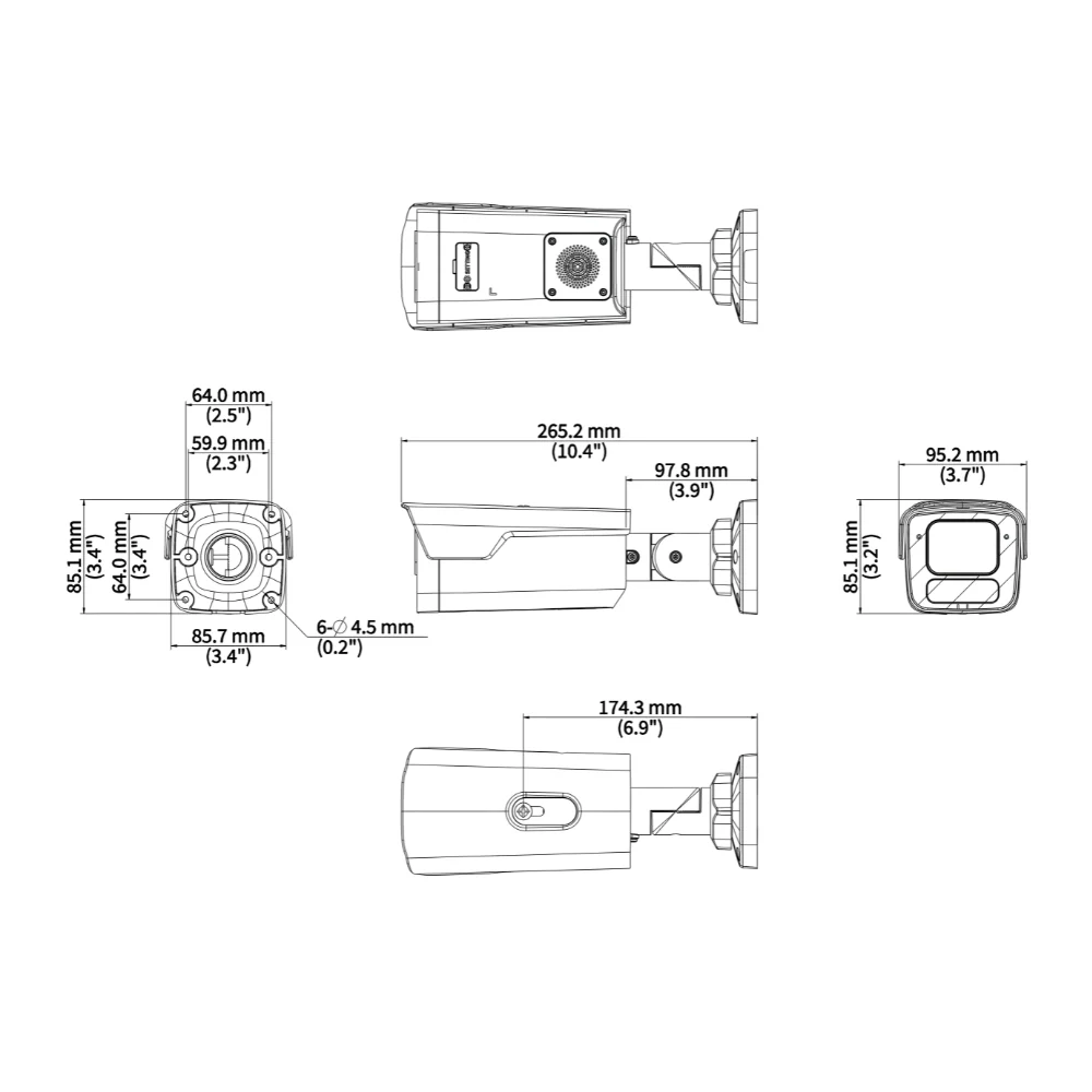 UNV IPC2B18SE-ADZKMC-WP-I1 8MP Tri-Guard VF Bullet Network Camera - Image 4