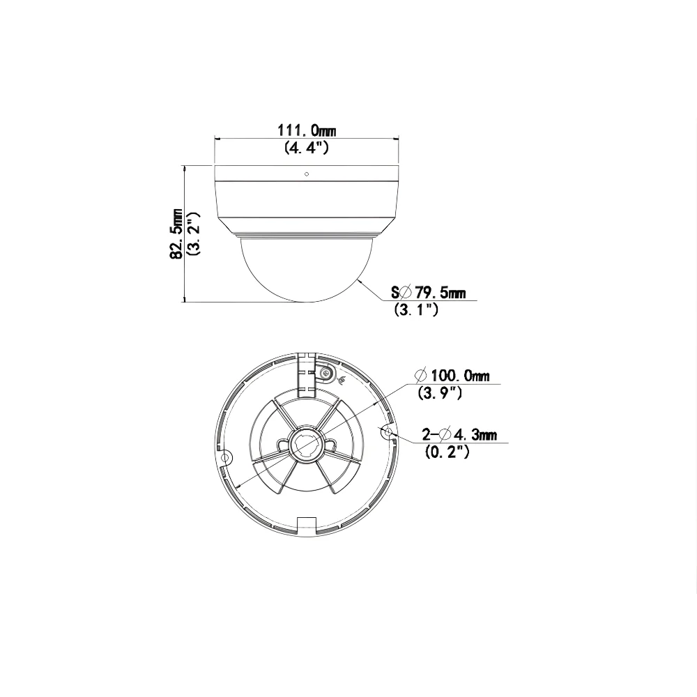 UNV IPC325SR-ADF28KM-H 5MP HD WDR Three Axis Fixed IR Mini Dome Network Camera (2.8mm Focal) - Image 4