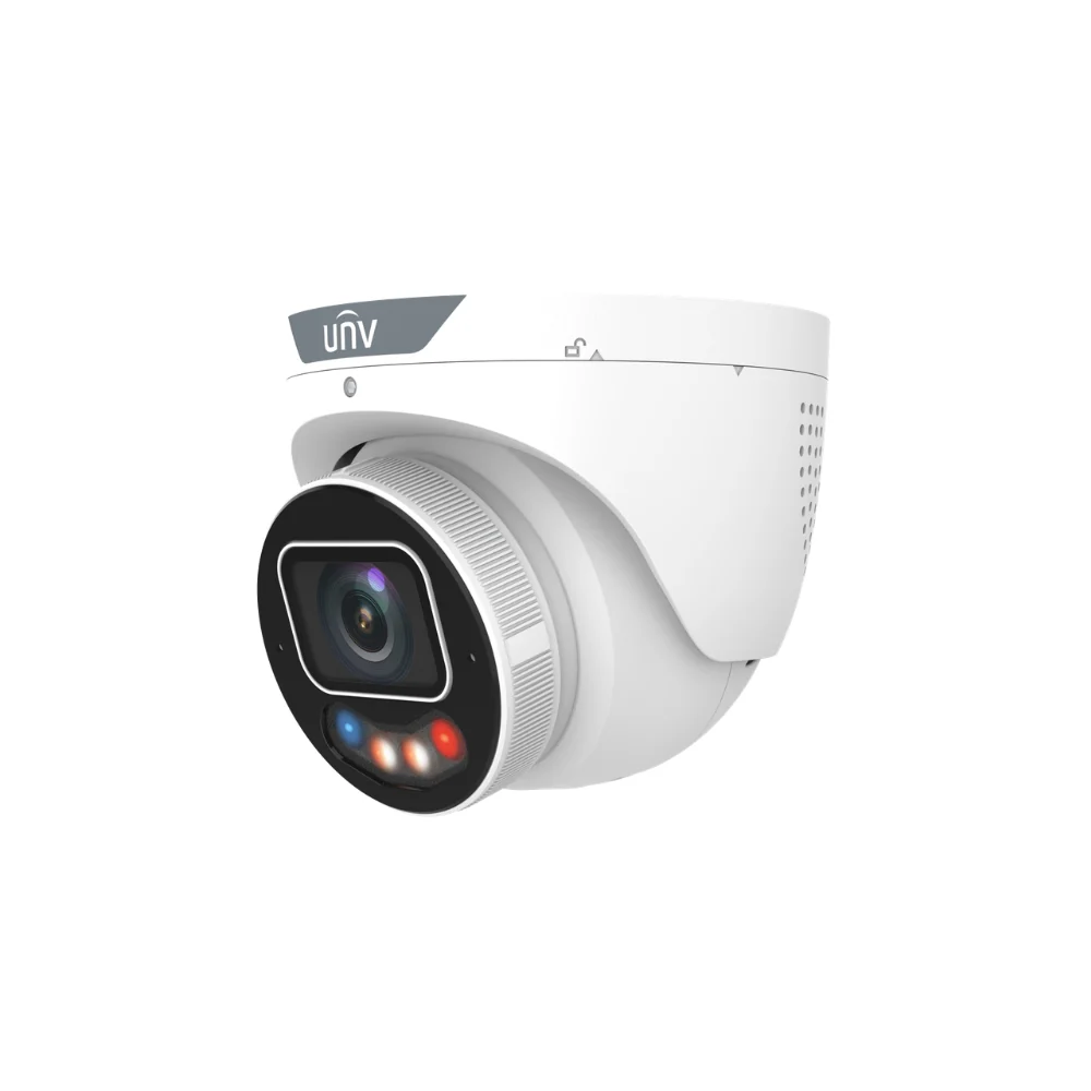 UNV IPC3638SE-ADF28KMC-WP-I1 8MP TriGuard Eyeball Warning Network Camera (2.8mm Focal)