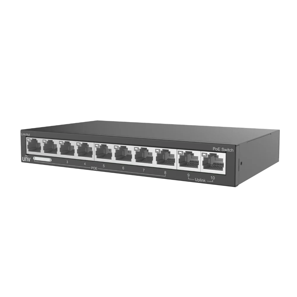 UNV NSW2020-10T-POE-IN Ethernet 8 Port 88W PoE Switch