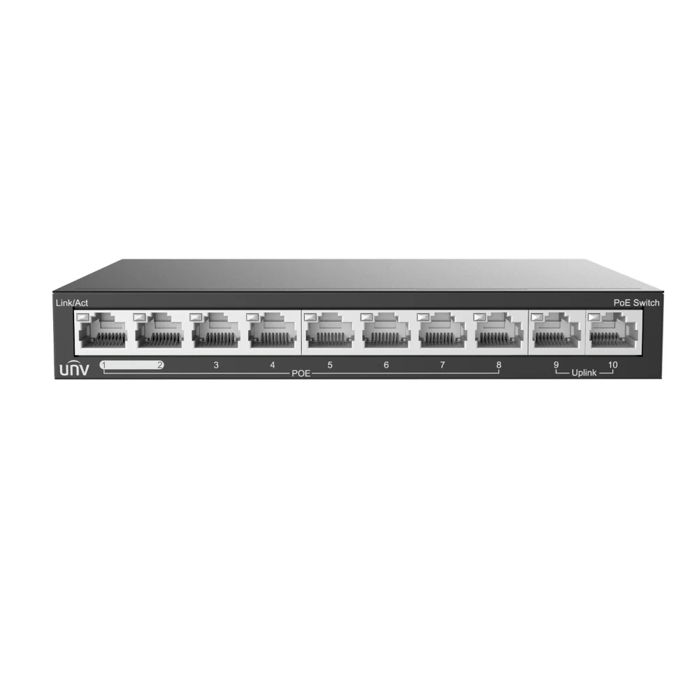UNV NSW2020-10T-POE-IN Ethernet 8 Port 88W PoE Switch - Image 2
