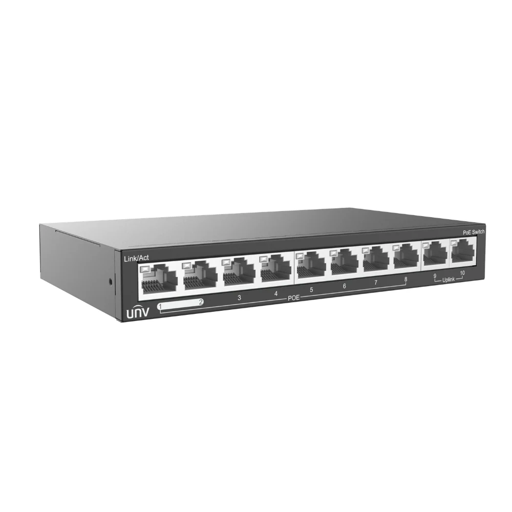 UNV NSW2020-10T-POE-IN Ethernet 8 Port 88W PoE Switch - Image 3