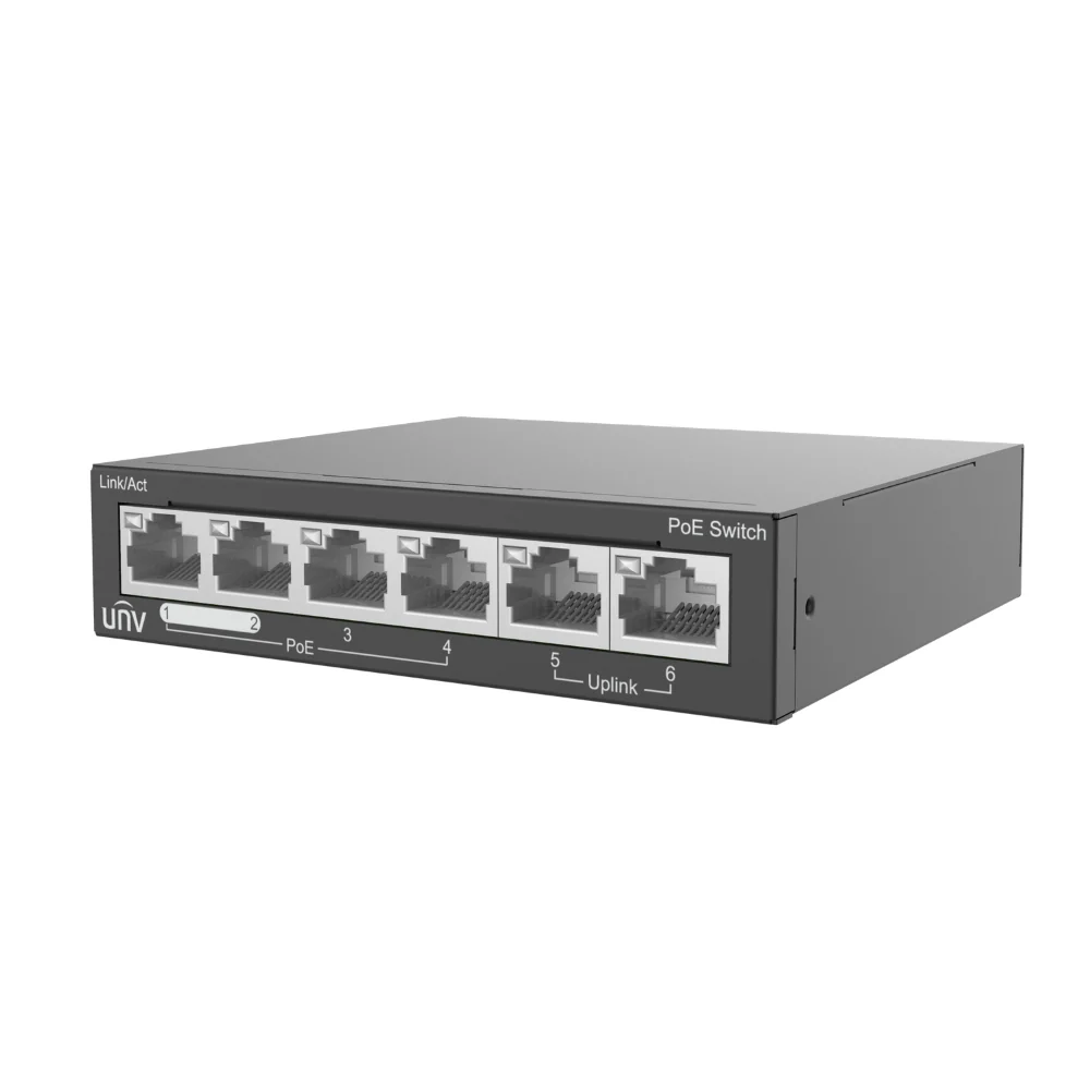 UNV NSW2020-6T-POE-IN Ethernet 6-Port 60W PoE Switch