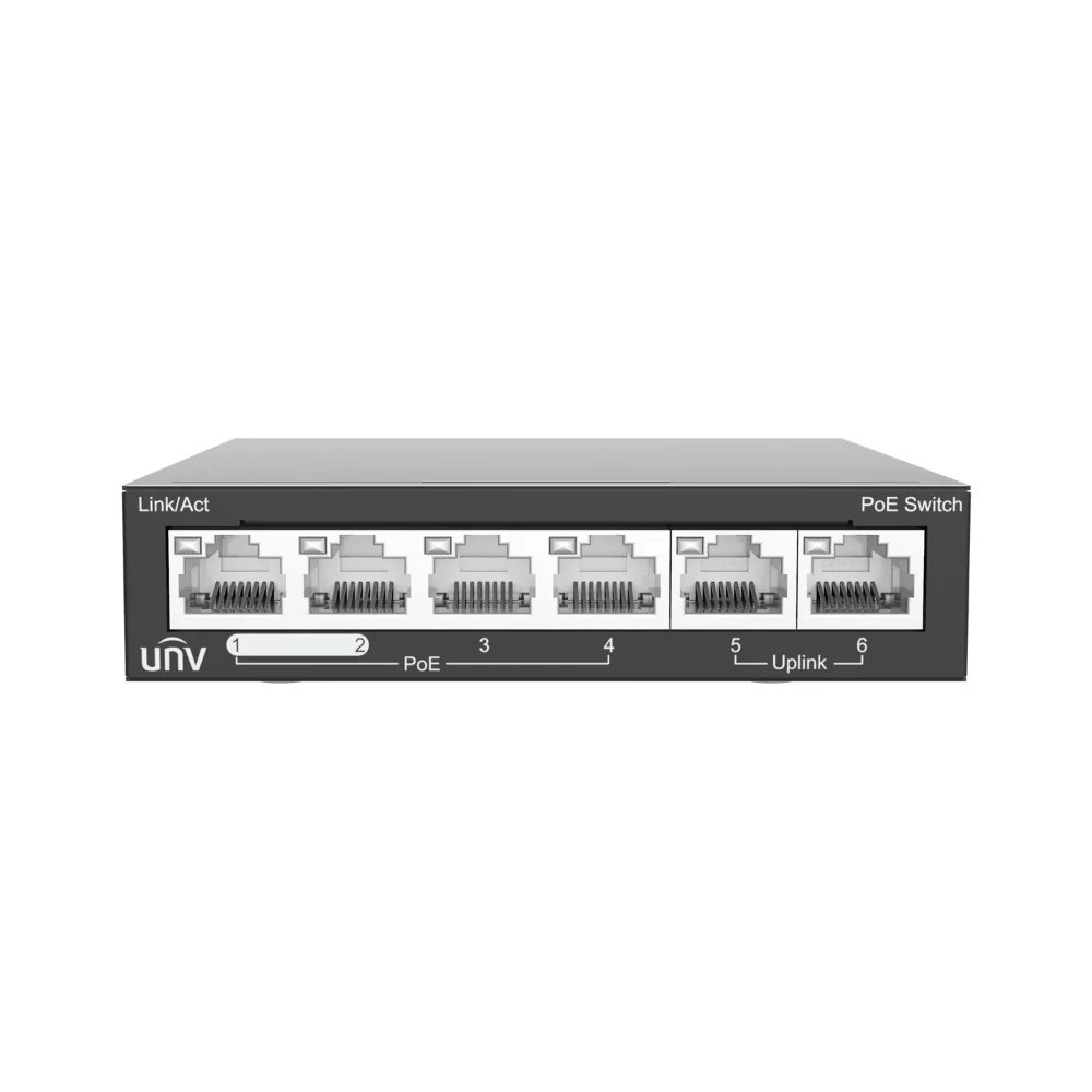 UNV NSW2020-6T-POE-IN Ethernet 6-Port 60W PoE Switch - Image 2