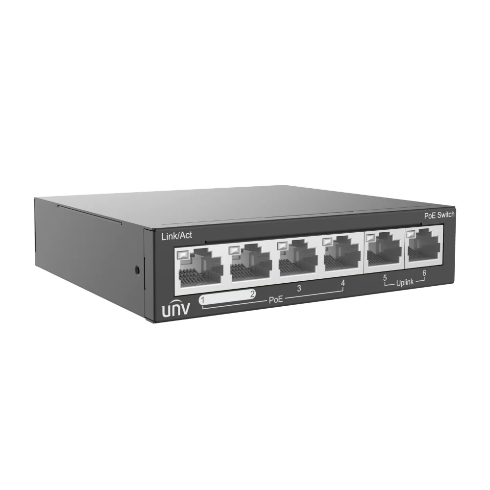 UNV NSW2020-6T-POE-IN Ethernet 6-Port 60W PoE Switch - Image 3
