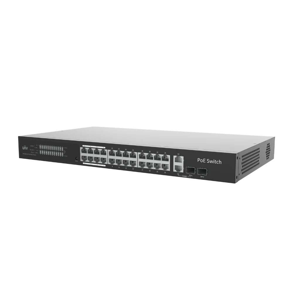 UNV NSW3000-25GT1GP1GC-POE-IN 24-Port 370W Gigabit Cloud Management PoE Switch