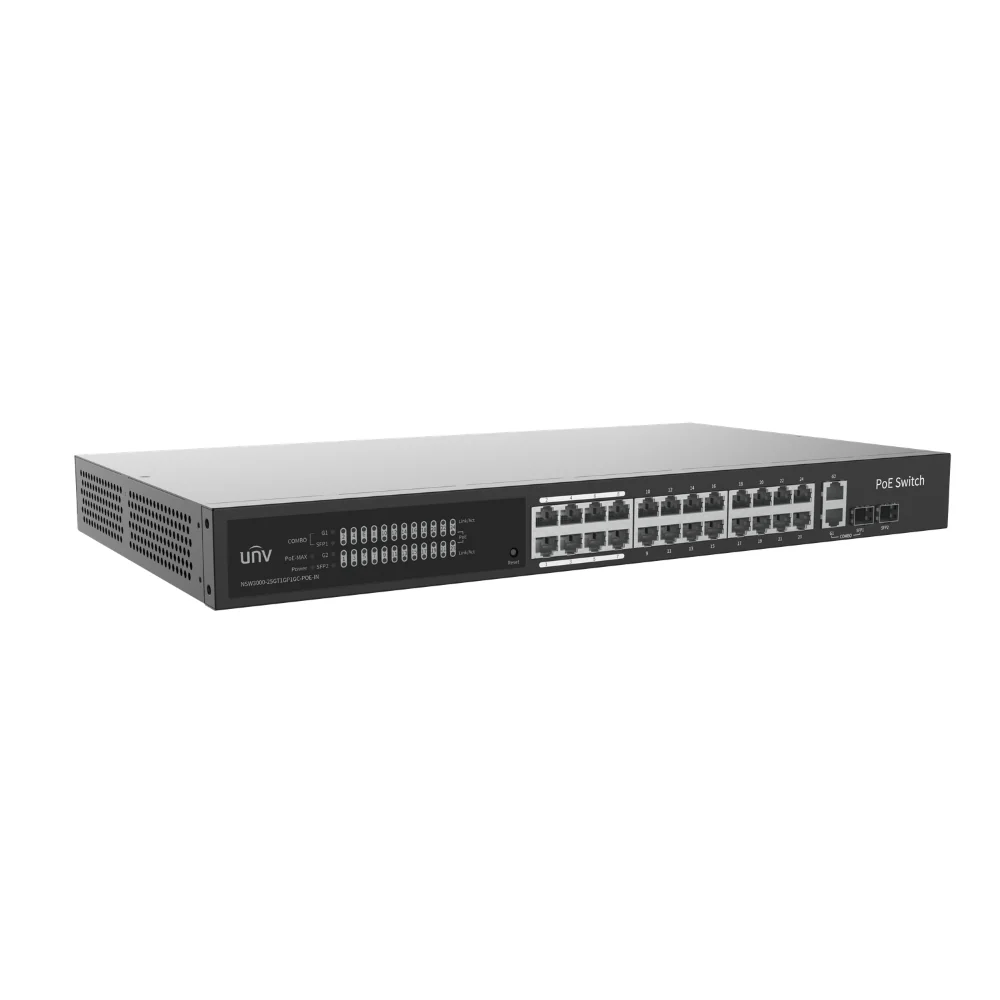UNV NSW3000-25GT1GP1GC-POE-IN 24-Port 370W Gigabit Cloud Management PoE Switch - Image 3