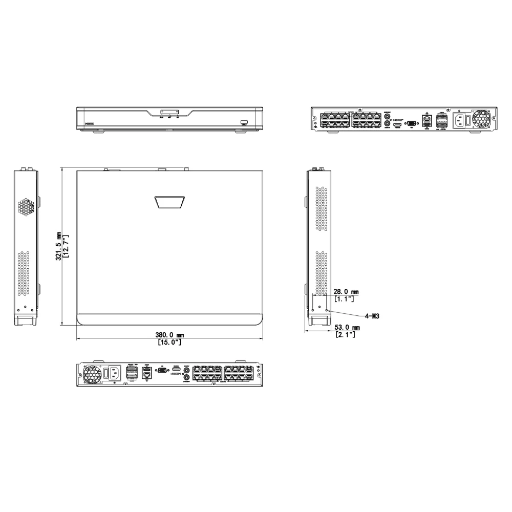 UNV NVR302-16B-P16-IQ 2 HDDs 16CH Network Video Recorder - Image 4