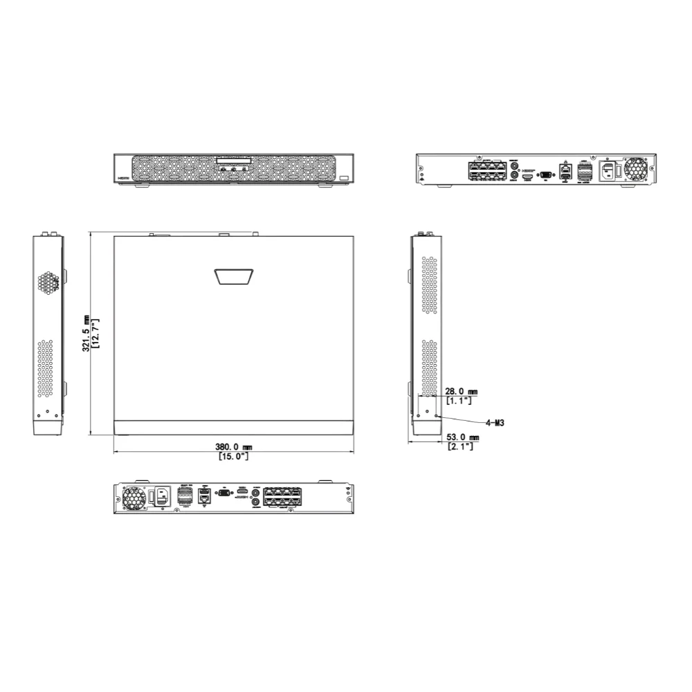UNV NVR502-08B-P8-IQ 2 HDDs 8CH 8-PoE Network Video Recorder - Image 4