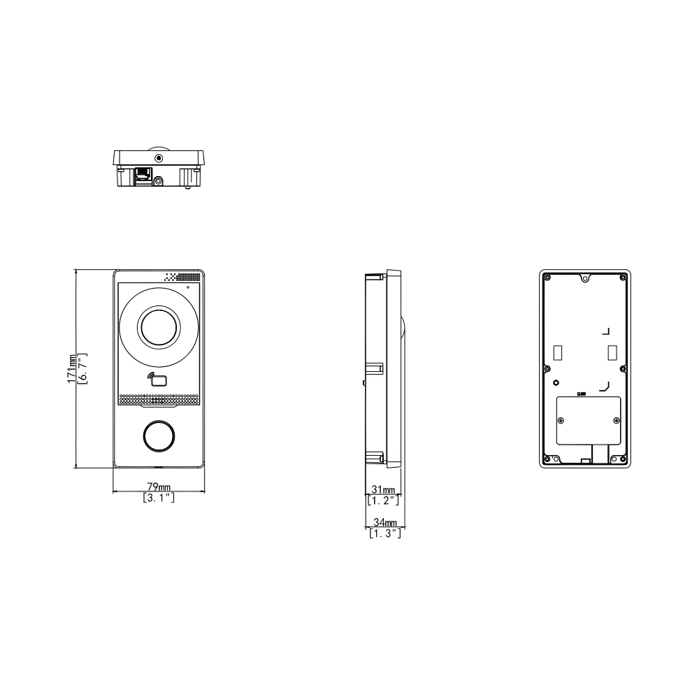 UNV OEU-201S-HMK-W Villa Door Station (Metal) - Image 4