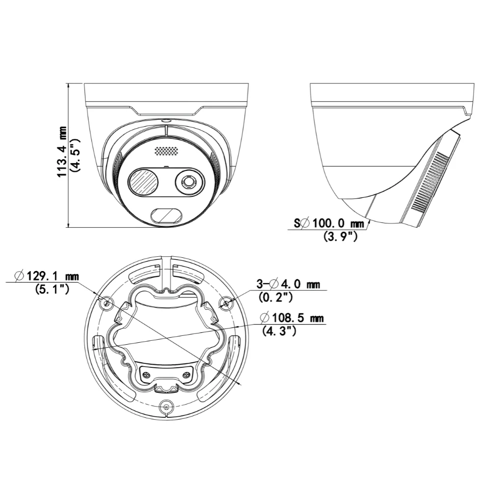 UNV TIC3612SA-F7-4F6AC-I1 Dual-Spectrum Thermal & Optical Network Turret Camera - Image 4