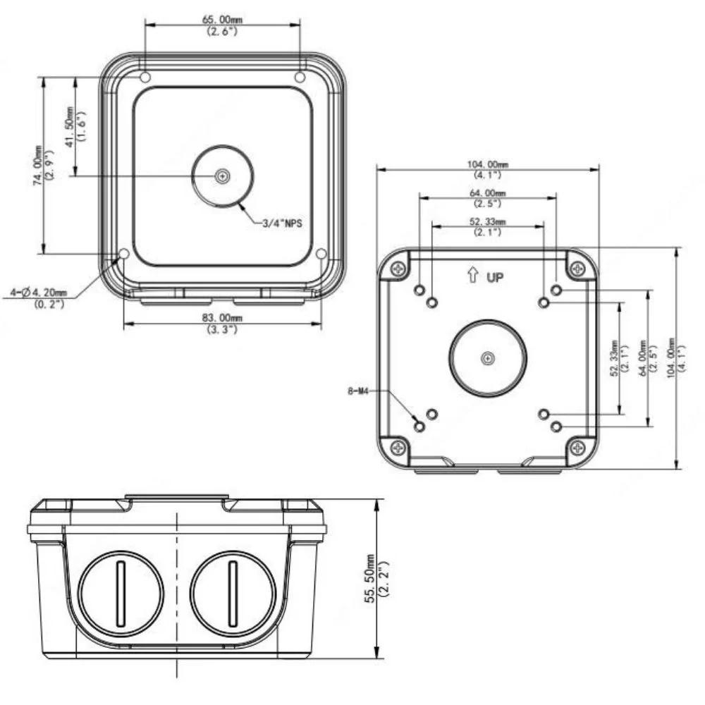 UNV Bullet Camera Junction Box | UNV-TR-JB06-A-IN - Image 2