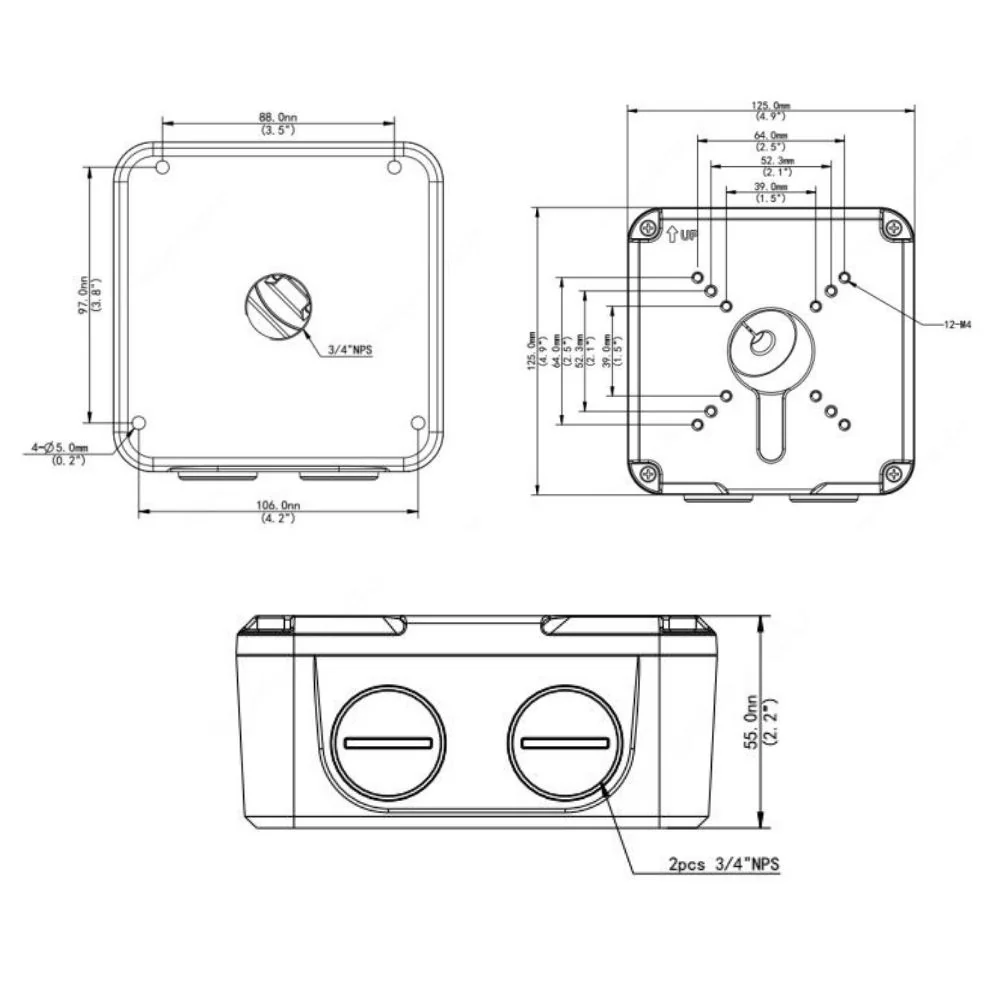 UNV Bullet Junction Box | UNV-TR-JB07-D-IN - Image 3