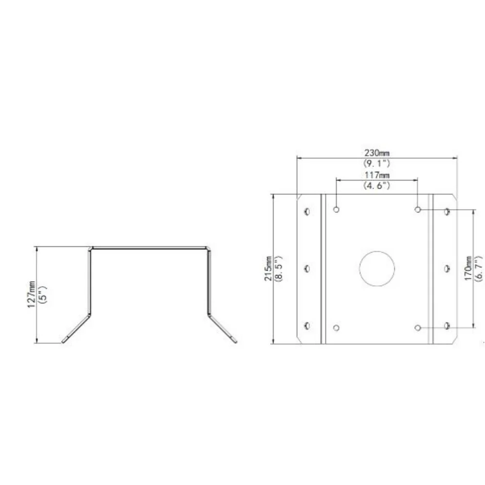 UNV PTZ Dome Corner Mount | UNV-TR-UC08-B-IN - Image 2