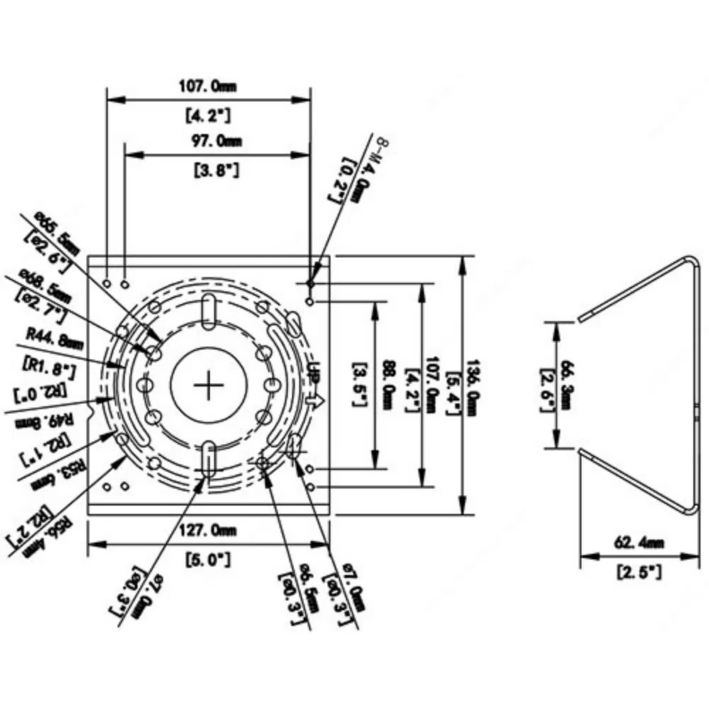 UNV Pole Mount Adapter (Need Wall Mount) | UNV-TR-UP06-IN - Image 2