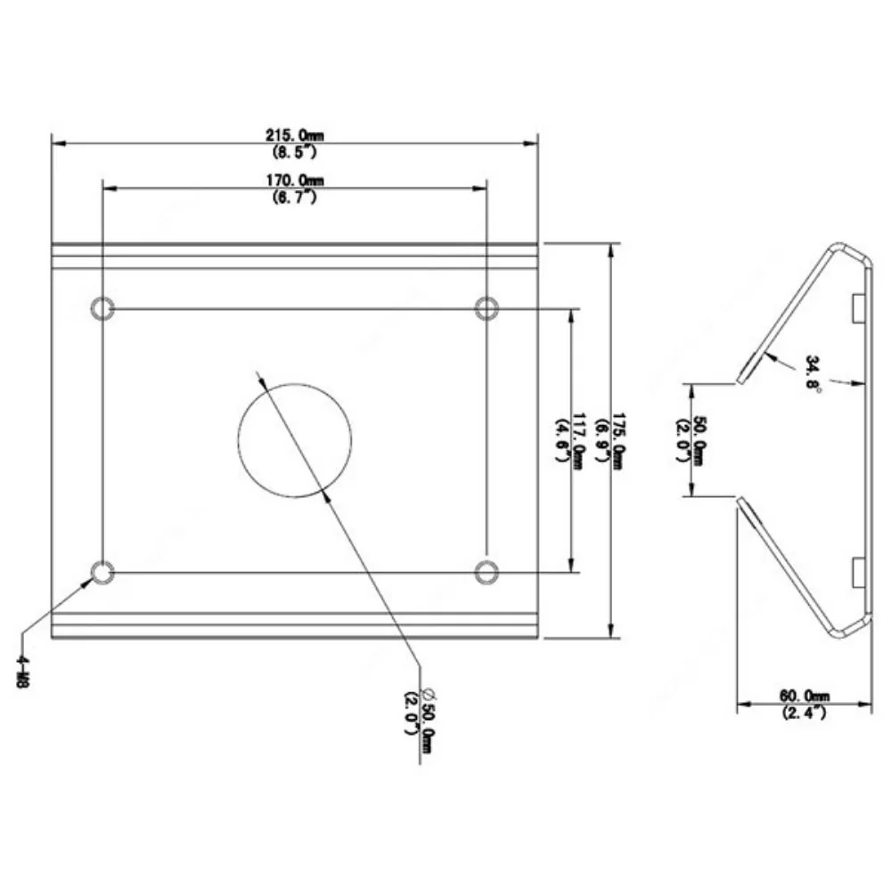 UNV Pole Mount Adapter | UNV-TR-UP08-A-IN - Image 2