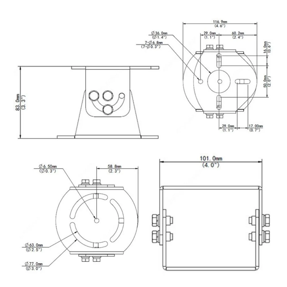 UNV OmniView Network Camera 2D Bracket Mount | UNV-TR-UV06-C-IN - Image 2