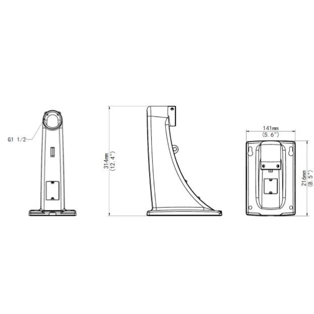 UNV PTZ Dome Wall Mount | UNV-TR-WE45-A-IN - Image 2