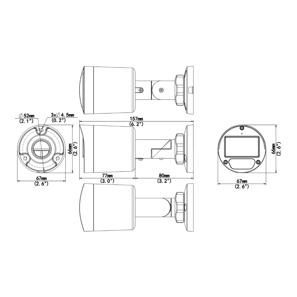 UNV UAC-B125-AF28M-W 5MP Warm Light Bullet Analog Camera (2.8mm Focal) - Image 6